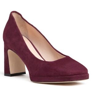 Beautiisoles by Robyn Shreiber Italy Cristina Burgundy 8.5 square toe Pump sh5